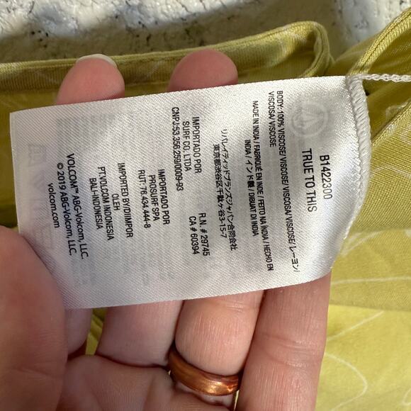 Volcom CITRON Juniors Tropicoco Reversible 1pcs Swimsuit coverup set XS $134 - Picture 11 of 14